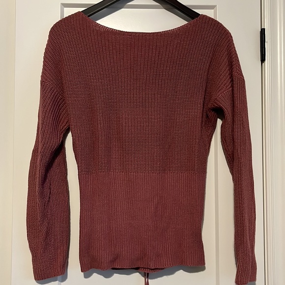 Knit sweater with corset detail - Picture 3 of 4